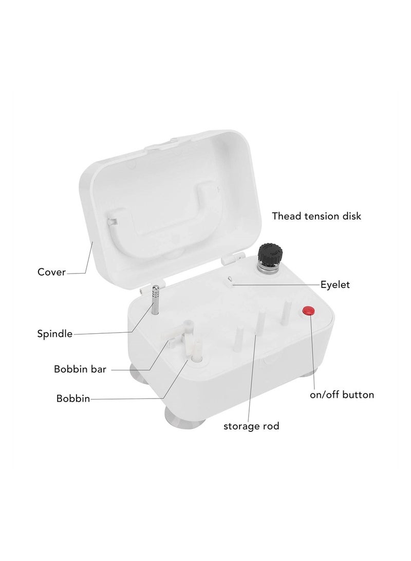 KASTWAVE آلة لف البكرات الكهربائية المحمولة للخياطة مع نوعين من هياكل تثبيت البكرات - Image 3