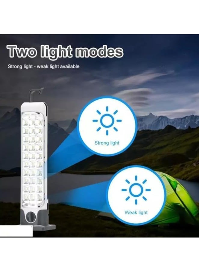 Spaceshoop LJ-8830 Rechargeable Emergency Light with Long Lasting Battery, LED Bulbs, 1200mAh Emergency Light with High Beam and Soft Light, Waterproof and Portable  - Image 2