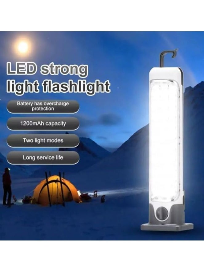 Spaceshoop LJ-8830 Rechargeable Emergency Light with Long Lasting Battery, LED Bulbs, 1200mAh Emergency Light with High Beam and Soft Light, Waterproof and Portable  - Image 4
