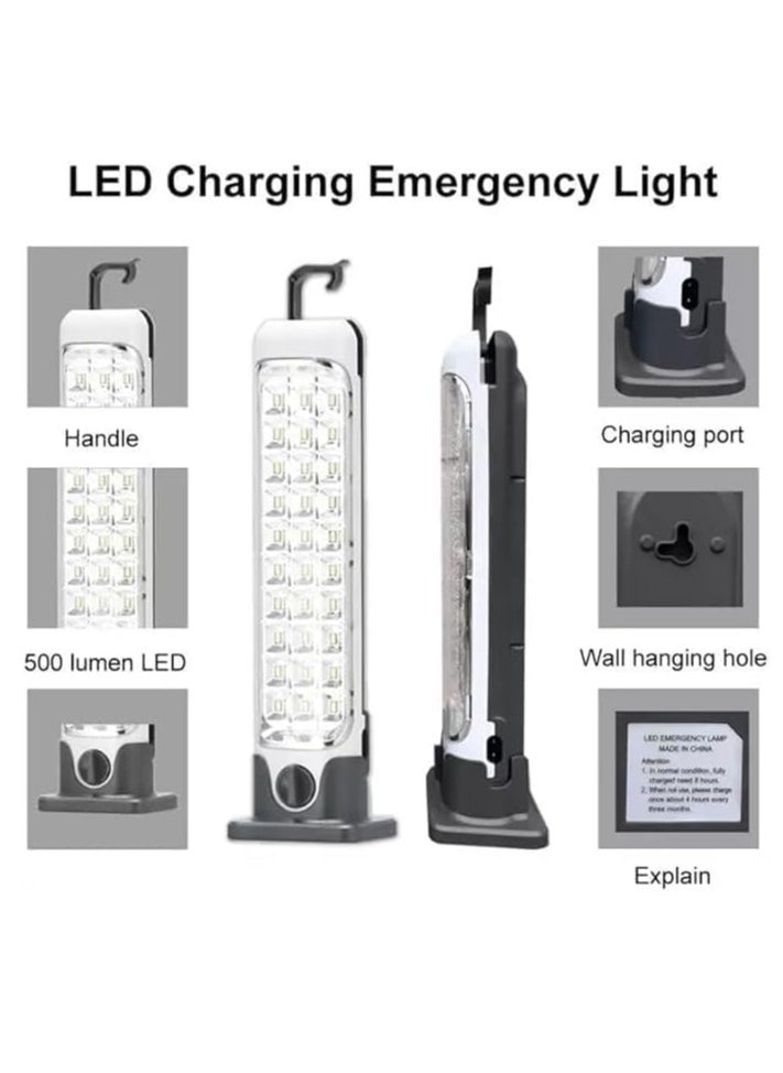 Spaceshoop LJ-8830 Rechargeable Emergency Light with Long Lasting Battery, LED Bulbs, 1200mAh Emergency Light with High Beam and Soft Light, Waterproof and Portable  - Image 5