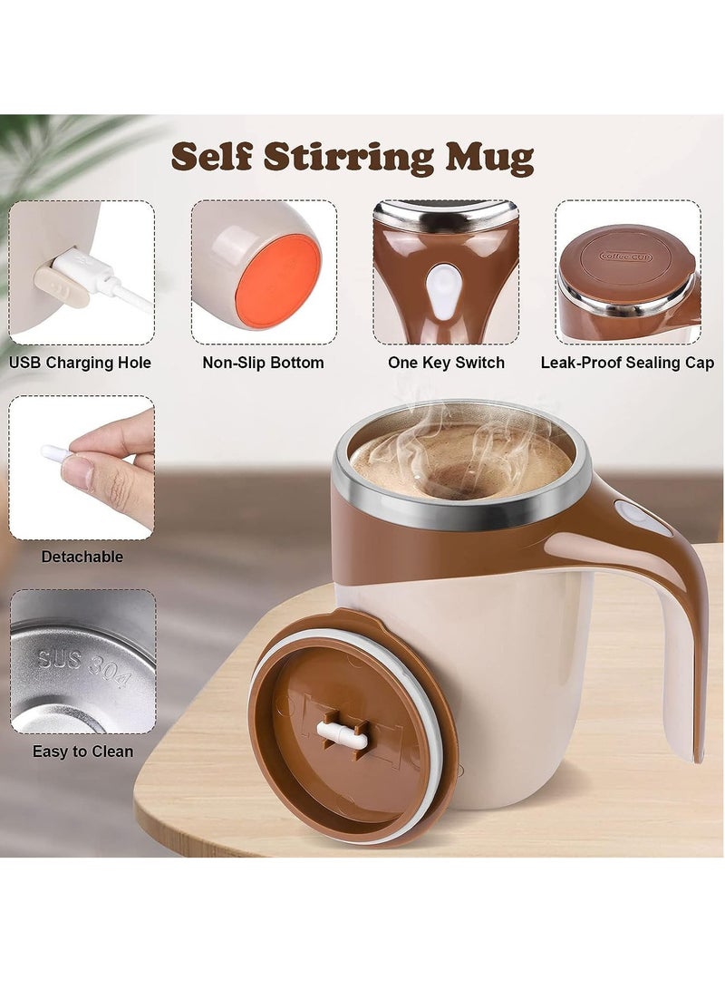 Automatic Magnetic Stirring Coffee Cup Self Stirring Cup Rotating Magnetic Stirring Cup Home Office Travel Mixing Cup Suitable for Coffee Milk Tea Hot Chocolate Multi Color  - Image 2