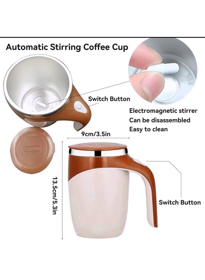Automatic Magnetic Stirring Coffee Cup Self Stirring Cup Rotating Magnetic Stirring Cup Home Office Travel Mixing Cup Suitable for Coffee Milk Tea Hot Chocolate Multi Color - Image 4
