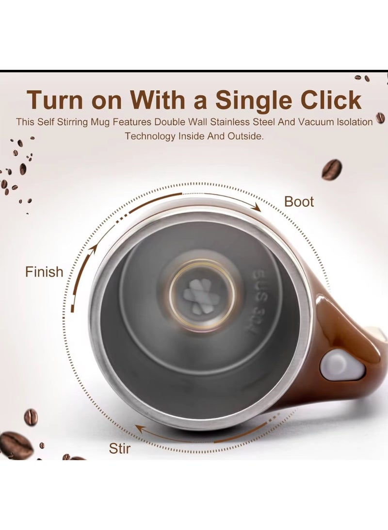 Automatic Magnetic Stirring Coffee Cup Self Stirring Cup Rotating Magnetic Stirring Cup Home Office Travel Mixing Cup Suitable for Coffee Milk Tea Hot Chocolate Multi Color - Image 5