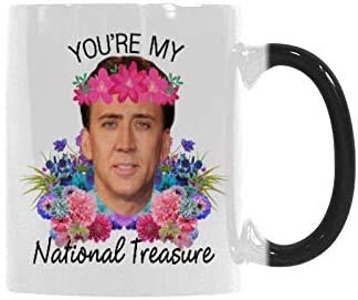 SCSF You're My National Treasure Morphing Coffee Mugs Heat Reveal Color Change Mug Christmas Mug For Men11 Ounces - Image 1