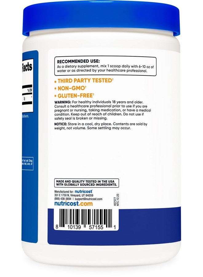مسحوق حمض الأسبارتيك D-Aspartic Acid (DAA) من Nutricost 300 جرام (بنكهة التوت الأزرق) - مكمل غذائي بمسحوق حمض الأسبارتيك D-Aspartic - Image 4