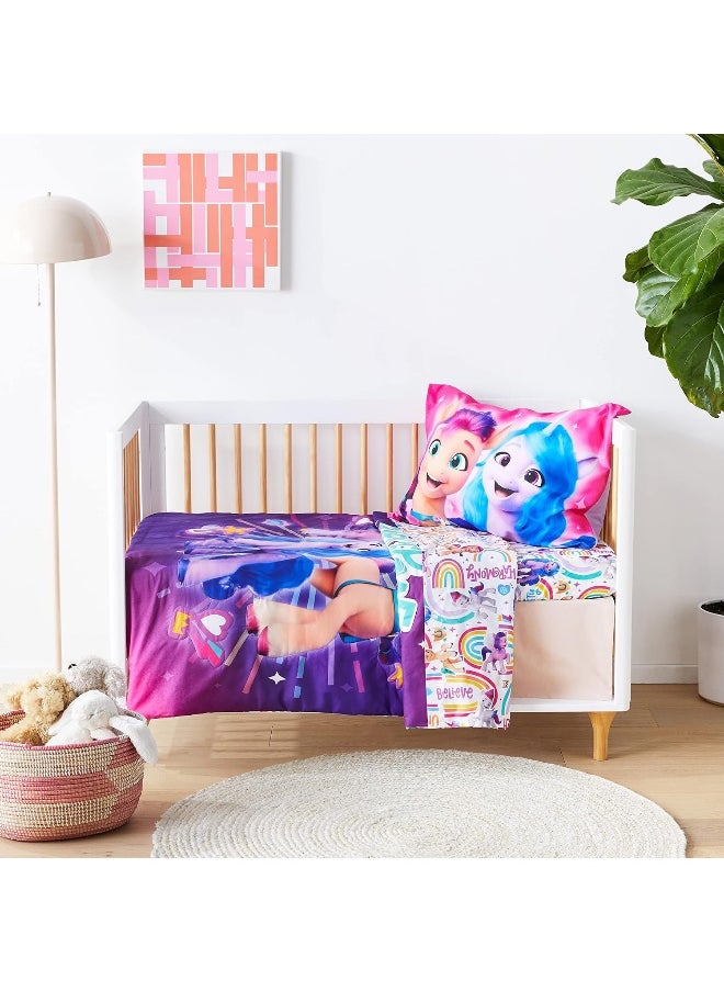 my little Pony - My Little Pony Every Pony Can Make a Difference 4-Piece Toddler Bedding Set - Image 1