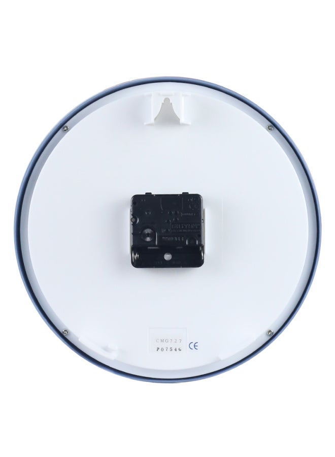 Rhythm Minimalist Luminous Living Room Wall Clock Bedroom Fashion Decorative Clock 24cm Blue Cmg727nr04 - Image 4
