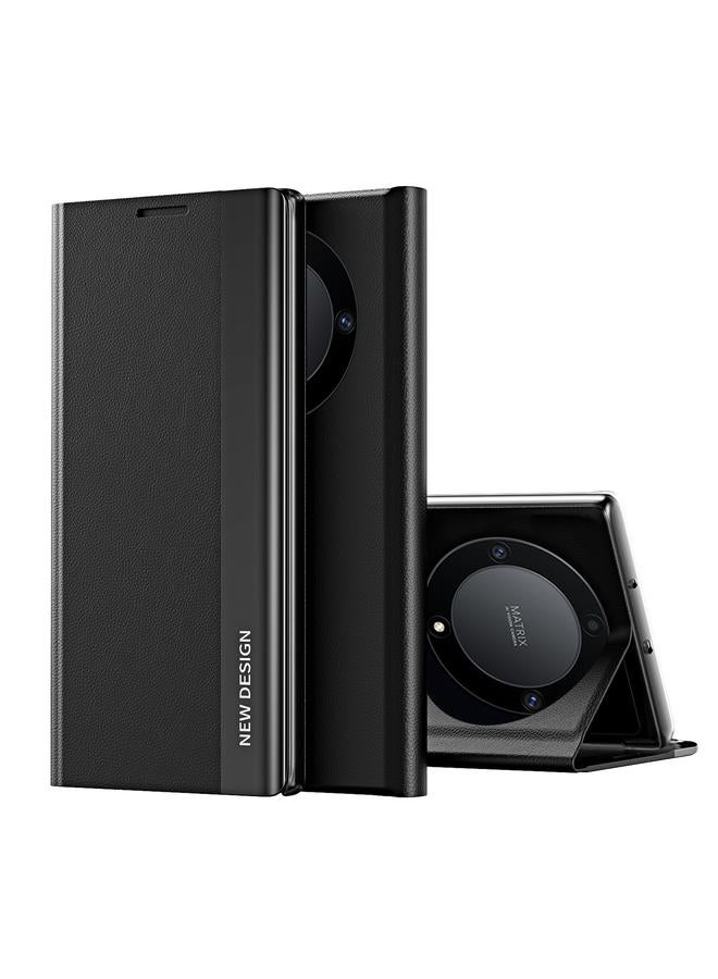 زبون جراب هاتف Honor X9b من الجلد الممتص للكهرباء من الجانب - Image 1