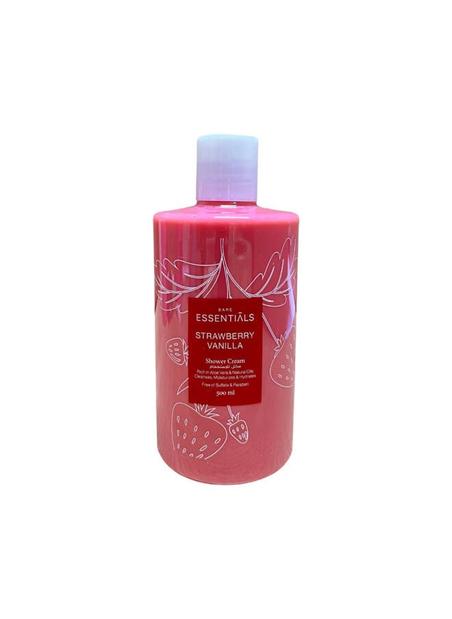 ESSENTIALS Strawberry Vanilla Shower Cream 