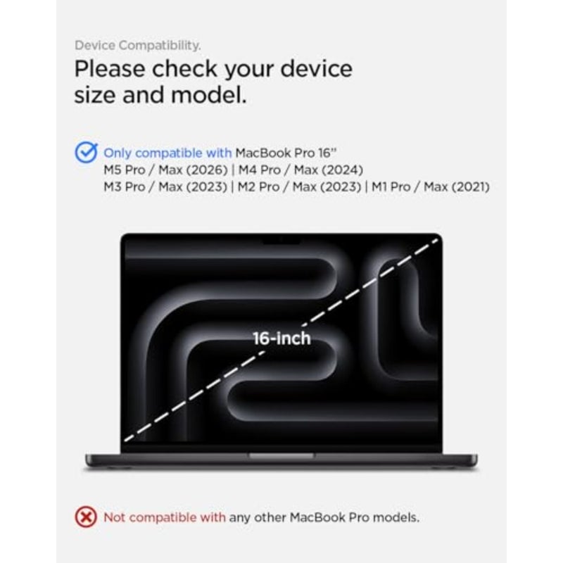 Thin Fit for MacBook Pro 16 inch Case M5/M4/M3/M2/M1 Pro Max 2026/2025-2021 Transparent Protective Hard Shell Cover A3429, A3428, A3403, A3186, A2991, A2780, A2485 - Image 2