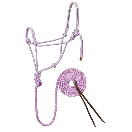 Weaver Leather Diamond Braid Rope Halter and Lead LavenderMintGray