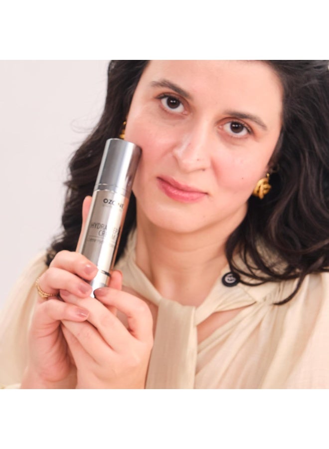 أوزون كريم سيجنيتشر هيدرا ريبير | كريم مرطب للوجه للرجال والنساء | للبشرة الجافة والمتوهجة والمرطبة | بارابين وخالي من المواد الكيميائية | 50 جم - Image 2
