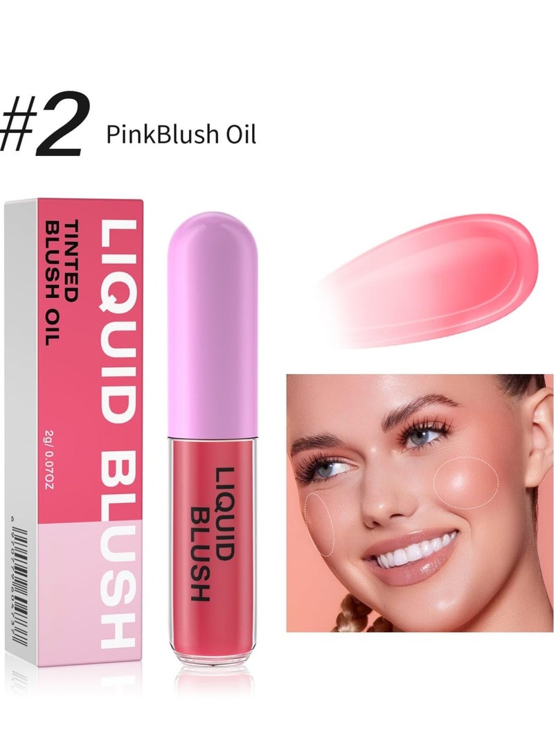 HelloKiss زيت بلش سائل ملون لجميع درجات البشرة مقاوم للماء وطويل الأمد بلش يتفاعل مع درجة حموضة بشرتك لمظهر مخصص لمسة رطبة وطبيعية بلش 02 - Image 2