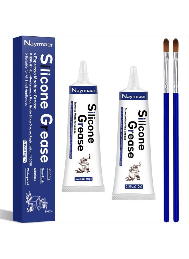 Nayrmaer Espresso Machine Grease, 2 x 10g Silicone Grease Maintenance Kit for Care and Maintenance of All Coffee Machines, Food Grade Grease for All Expresso Machines  - Image 1