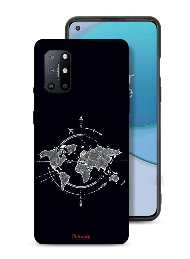 Tolwak OnePlus 8T Plus 5G Protective Case Cover Compass Art - Image 1