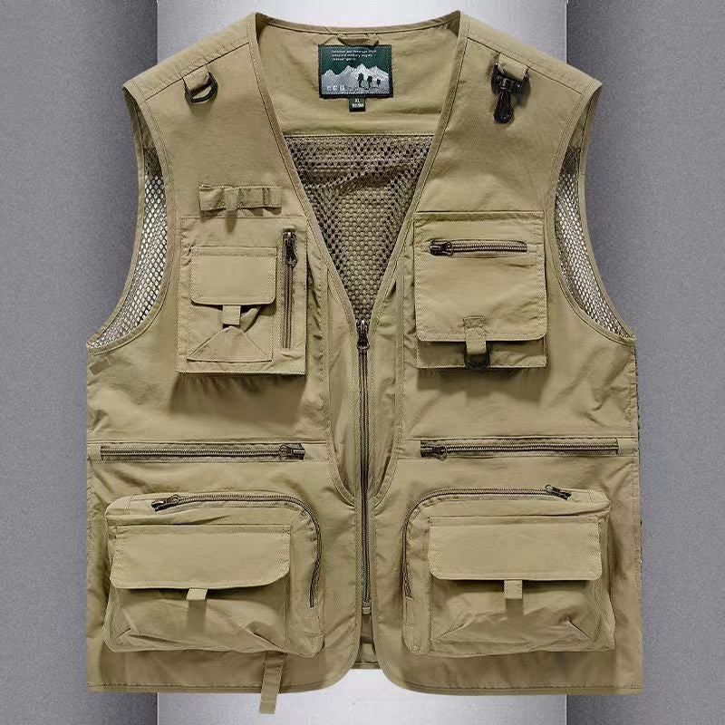2025 Popular Mesh Men'S Vest Outdoor Multi-Bag Fishing Pography Vest 8512 Vest - Image 2