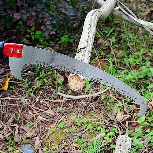 Optifit® Pruning Saw 15.7 Inches Hand Powered Curved-Blade Hand Saw For Cutting Branches,Trimming,Heavy Duty Manganese Steel For Gardening - Image 5