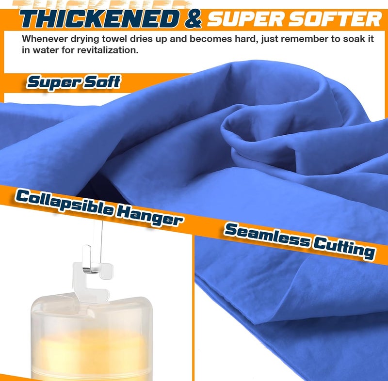 Idemeet Super Absorbent Shammy Towel for Car, Premium 2 Pack 26"x17" Car Drying Towel, Reusable Soft Car Wash Cloth, Chamois Cloth for Car, Dust Remove, Scratch/Spot/Streak Free, Blue & Purple All condition resistant crafted quality - Image 3