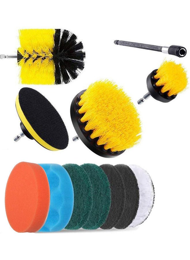 NIBEMINENT 12 Piece Electric Drill Brush Scrub Pads Multicolour 20.00x14x11cm - Image 1