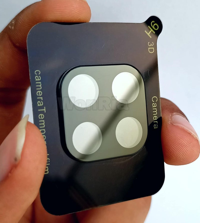 WonRia Back Camera Glass Protector for Samsung M53 (5g) Camera Lens Protector Guard True 3D Premium Ultra Thin High Definition Tempered Glass (Black) - Image 2