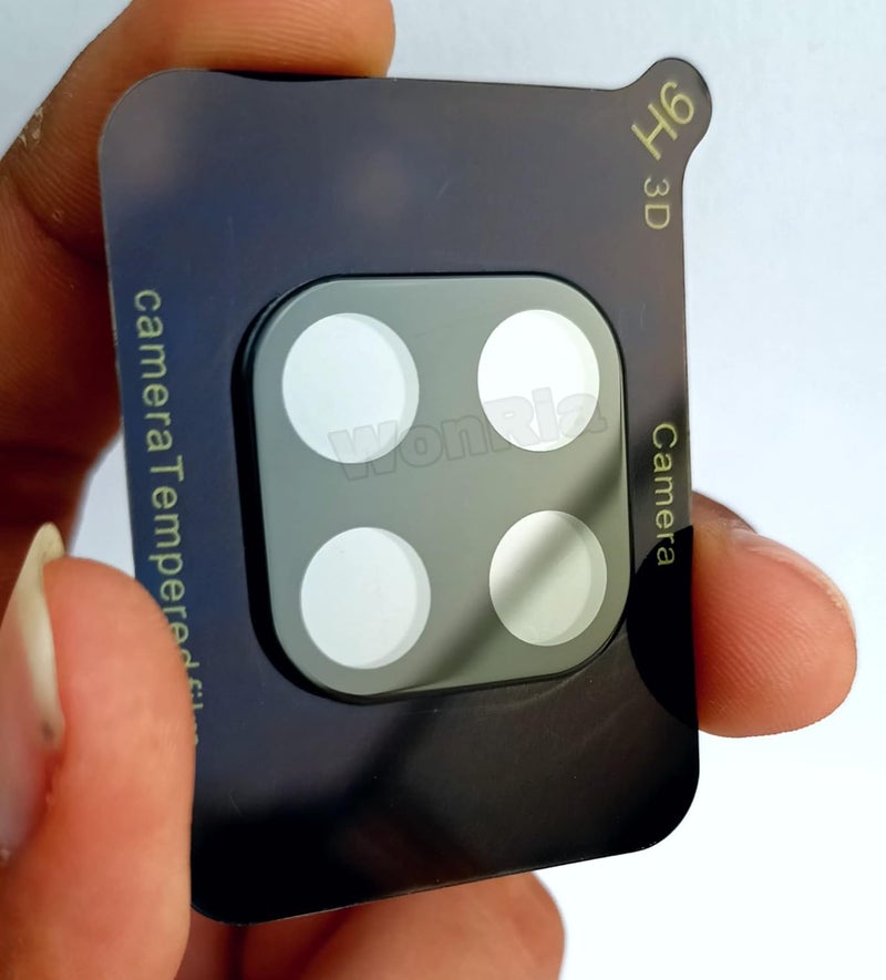 WonRia Back Camera Glass Protector for Samsung M53 (5g) Camera Lens Protector Guard True 3D Premium Ultra Thin High Definition Tempered Glass (Black) - Image 1