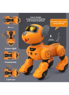 Generic Intelligent Voice Remote Control Robot Dog Induction Following Toy Dog Touch Interactive Electronic Pet Children's Toy-Color:1536 Gray Intelligent Voice Control Robot Dog-Specifications:English Version  - Image 5