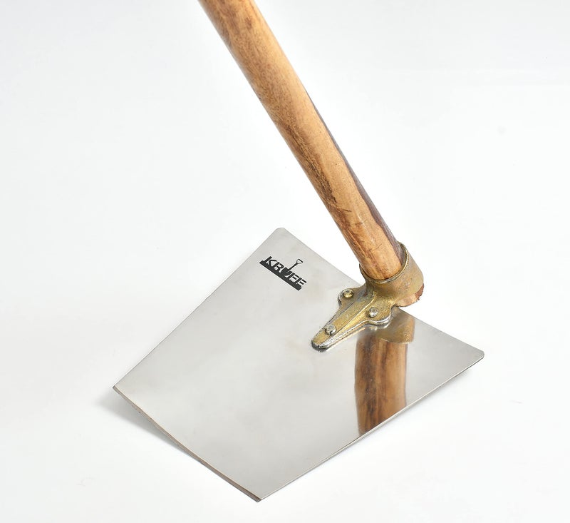 KRUFE 202 Grade Stainless Steel Spade for Gardening and Digging | Heavy Duty Agriculture Tool | Durable and Efficient Kassi Fawda Shovel Hoe | Spade for Home Gardening, Farming, and Landscaping - Image 4
