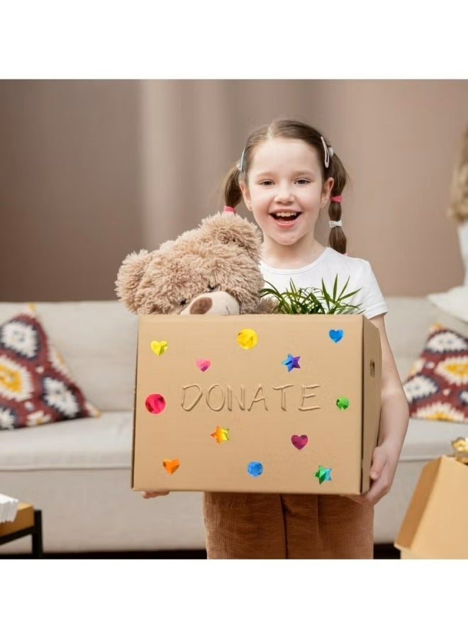 30Pcs Sparkly Holographic Star Stickers, Glitter Foil Heart Stickers for Kids Reward, Teacher Supplies & DIY Decoration - Image 5