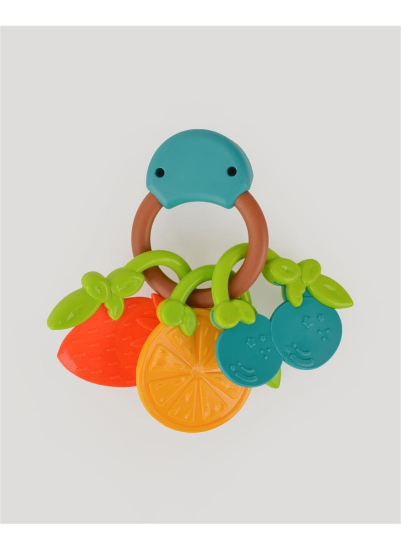 Let's Be Child LC Musical Fruit Teether & Rattle - Turquoise  - Image 3