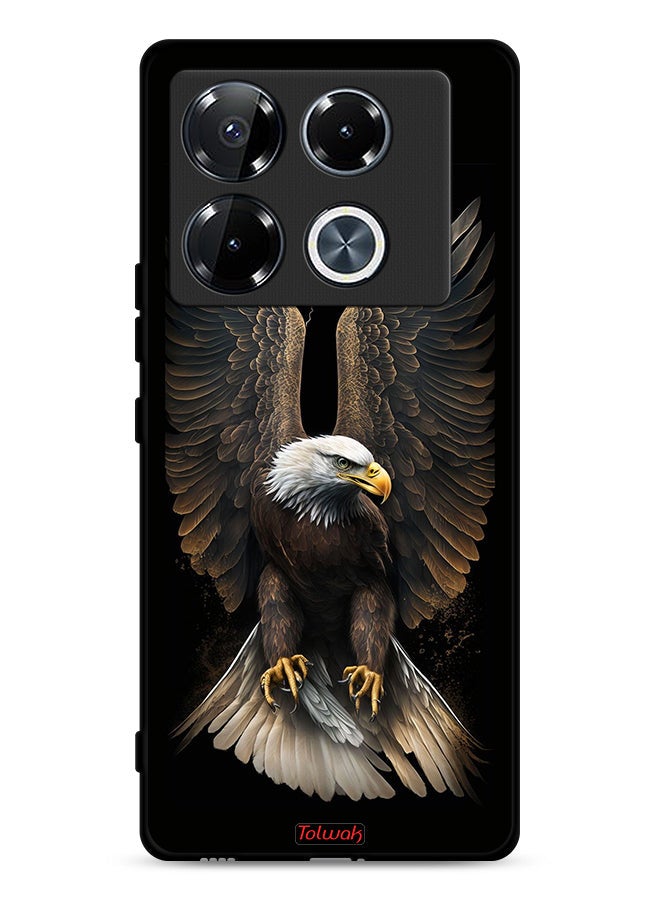 Tolwak غطاء حماية إنفينكس نوت 40 برو بلس 5G بأجنحة نسر منتشرة - Image 1
