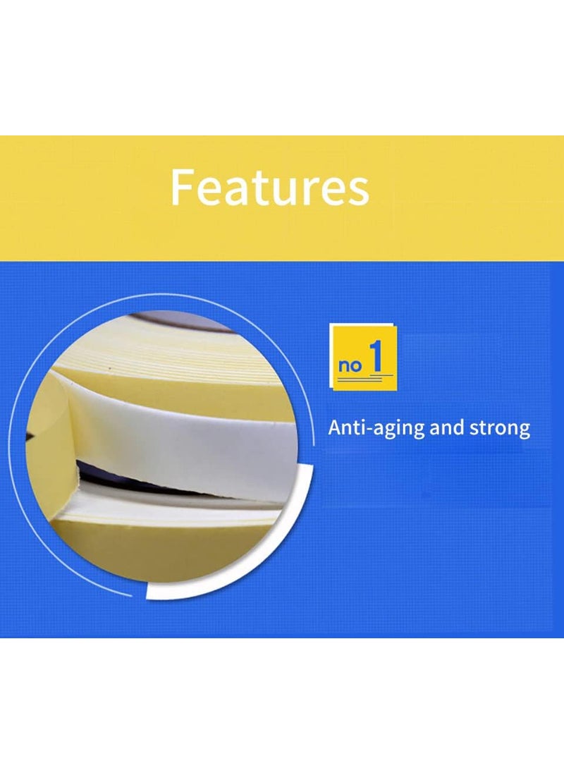 ANKEV ANKEV Double Sided Self Adhesive Acrylic Foam Mounting Tape for Wall Craft Furniture Paper Hooks Multipurpose usage Home Office DIY Projects Best for Mounting 1 Inch X 3 Meter Pack of 6  - Image 2
