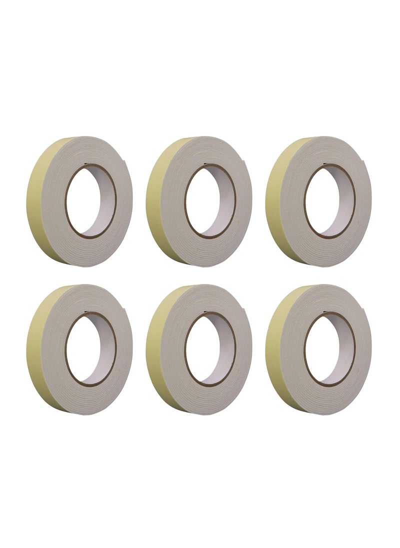 ANKEV ANKEV Double Sided Self Adhesive Acrylic Foam Mounting Tape for Wall Craft Furniture Paper Hooks Multipurpose usage Home Office DIY Projects Best for Mounting 1 Inch X 3 Meter Pack of 6  - Image 1