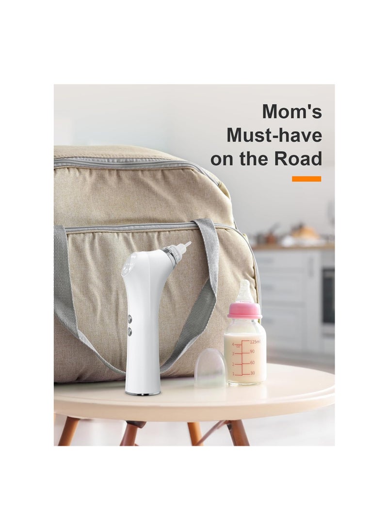 SYOSI 1PCS Automatic Nose Cleaner with Silicone Nose Tips & 3 Levels of Suction & Music Soothing Function Rechargeable Portable - Image 3