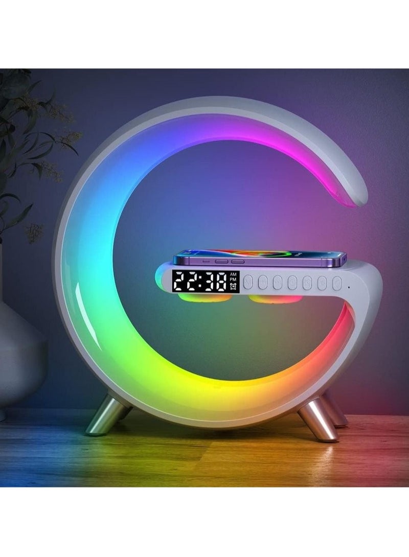4 in 1 Multifunctional Wireless Charger - Light + Speaker + Digital Clock + 15W Wireless Charger with App Control - Image 5