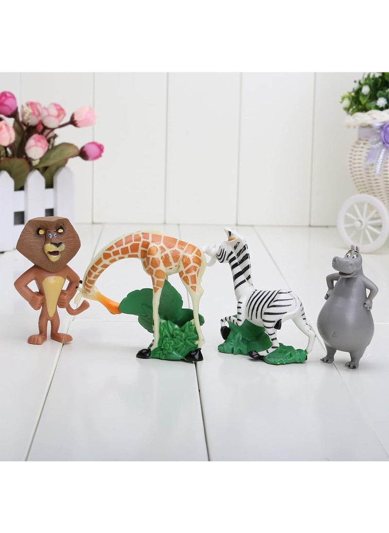 Generic - Madagascar Toys PVC Action Figures Movies TV Toys Kids Toys 4Pcs/Set - Image 1