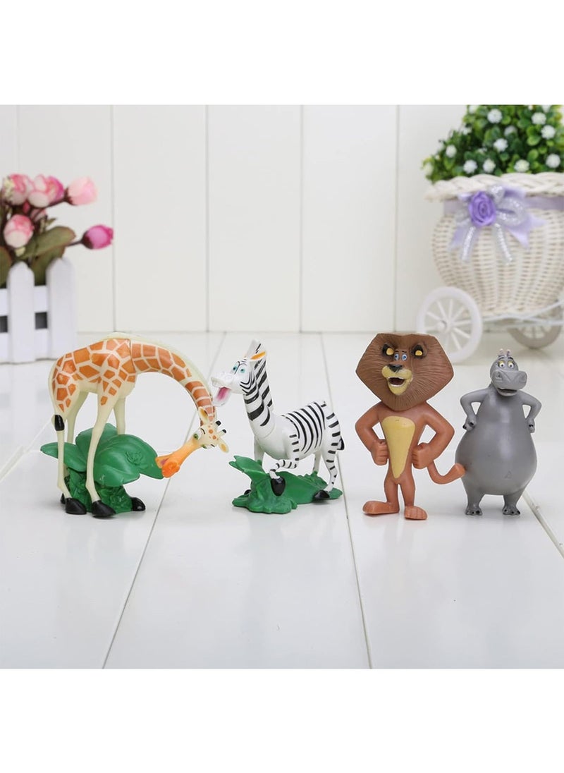 Generic - Madagascar Toys PVC Action Figures Movies TV Toys Kids Toys 4Pcs/Set - Image 1