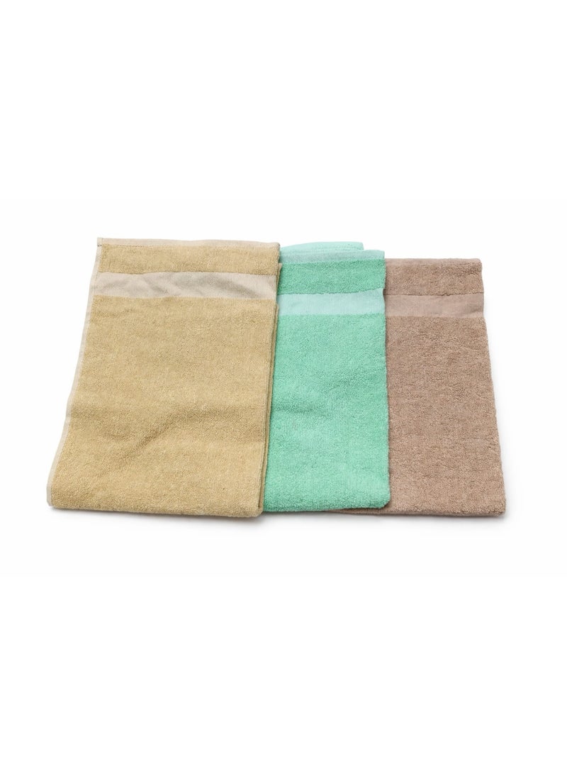 High-quality cotton towel set, 40x60 cm, 3 pieces - Image 2