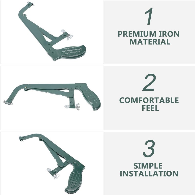Hacksaw Frame Iron Bow for Woodworking and Gardening, Professional Household Hand Saws Frame with Thick Sturdy Construction, Portable Cutting Tool for Carpentry and Tree Branch - Image 5