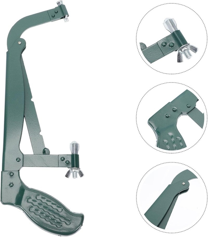 Hacksaw Frame Iron Bow for Woodworking and Gardening, Professional Household Hand Saws Frame with Thick Sturdy Construction, Portable Cutting Tool for Carpentry and Tree Branch - Image 2