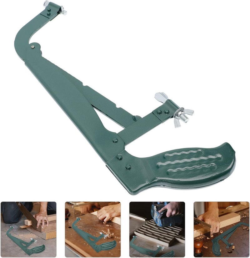 Hacksaw Frame Iron Bow for Woodworking and Gardening, Professional Household Hand Saws Frame with Thick Sturdy Construction, Portable Cutting Tool for Carpentry and Tree Branch - Image 4