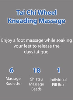 Generic Foldable Electric Shiatsu Foot Spa Massager with LED Display Intelligent Temperature Control Timer Herbal Soak Motorized Rollers and Vibration Foot Bath Basin Portable Soaking Basin Bucket Foot Wash Basin for Pain Relief Blood Circulation and Foot Care Home and Spa Usage  - Image 3