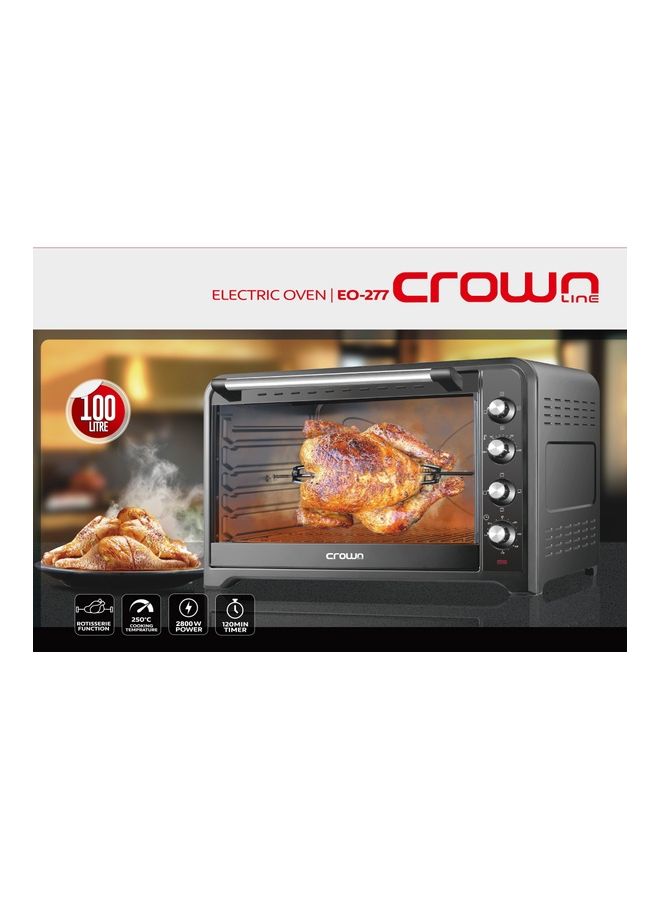 Crownline Electric Oven 100L 2800 W EO-277 Black - Image 1