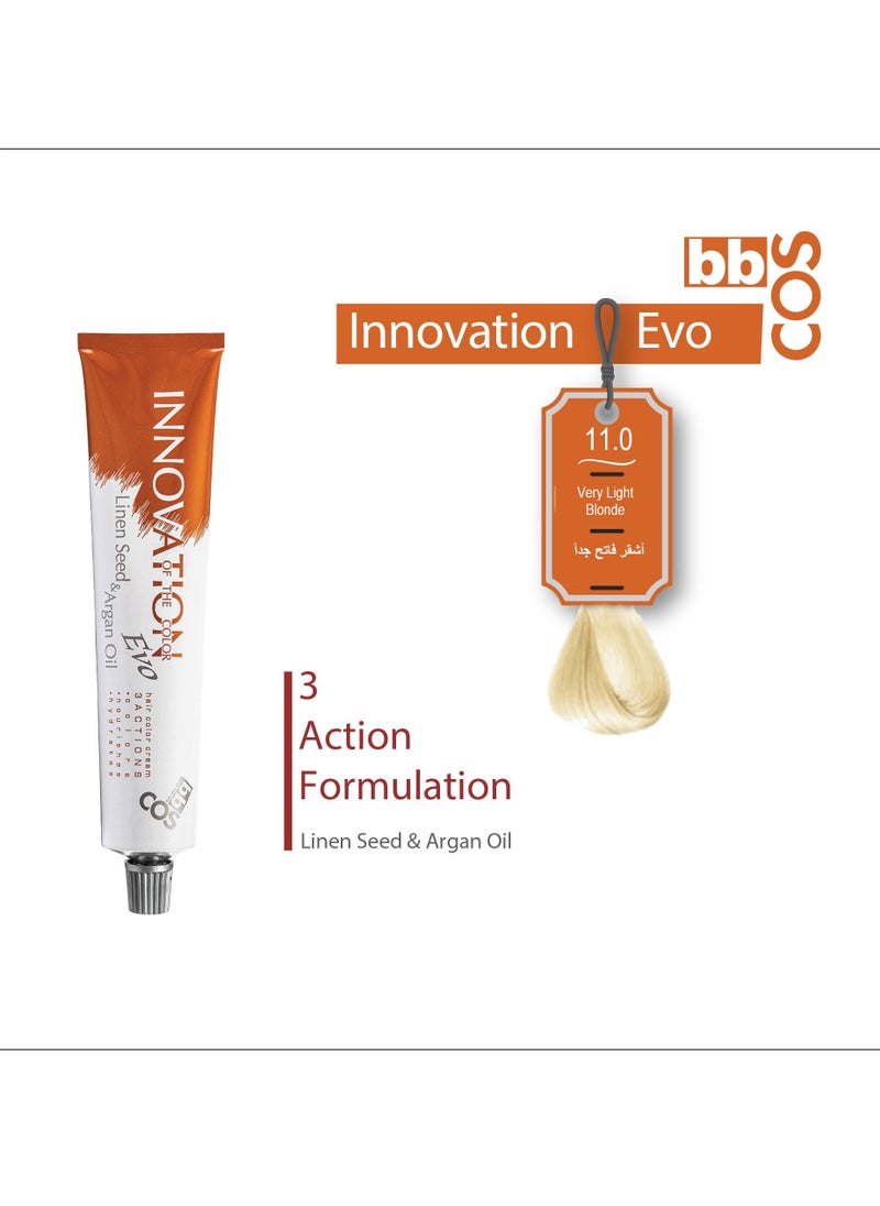 bbcos Innovation Hair Color 100 ml- 11.0 