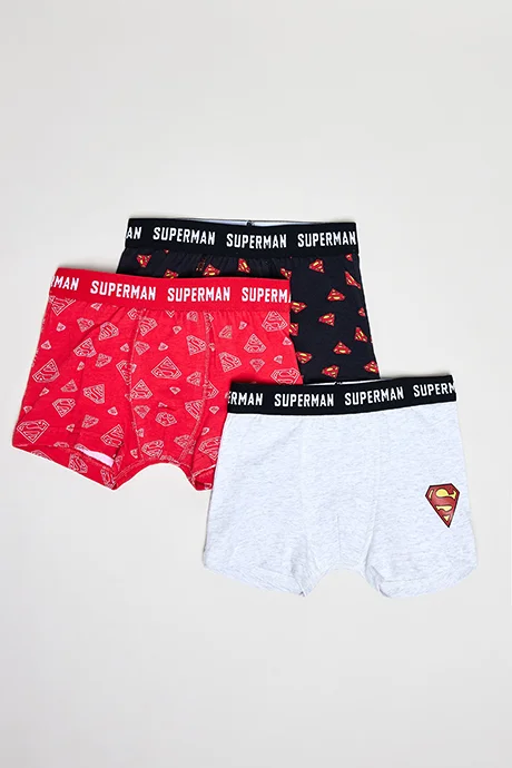 أر أند بي 3 Pack Superman Print Briefs
