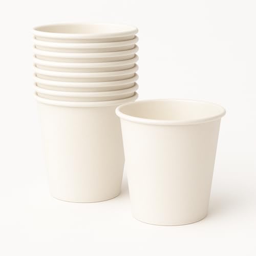 GRACE PAPER GLASS 150 ml White Pack of 100 Gold Quality Paper Cup Disposable for Party, Paper Cups for Hot and Cold Beverages (Pack of 100) - Image 1