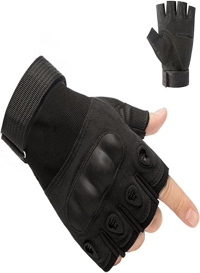 UROCK Weight Lifting Gloves - Rubber Padded Gloves for Men Women Workout | Weight Lifting Straps for Heavy Lifting (Army Black) - Image 1