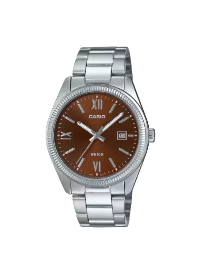 Men's Stainless Steel Analog Watch MTP-1302DD-5AVDF - 38.5 mm