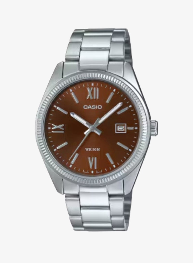 Men's Stainless Steel Analog Watch MTP-1302DD-5AVDF - 38.5 mm