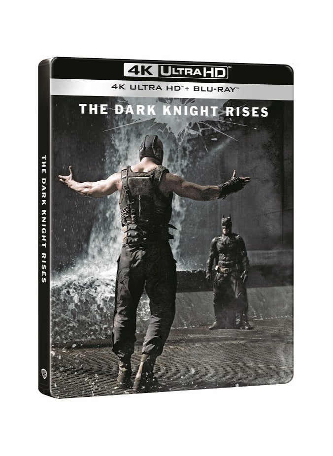 Batman The Dark Knight Rises 4K Ultra HD + Blu Ray 3 Disc Set  (Limited Edition Steel Book)  - Image 1