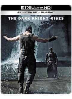 Batman The Dark Knight Rises 4K Ultra HD + Blu Ray 3 Disc Set  (Limited Edition Steel Book)  - Image 2